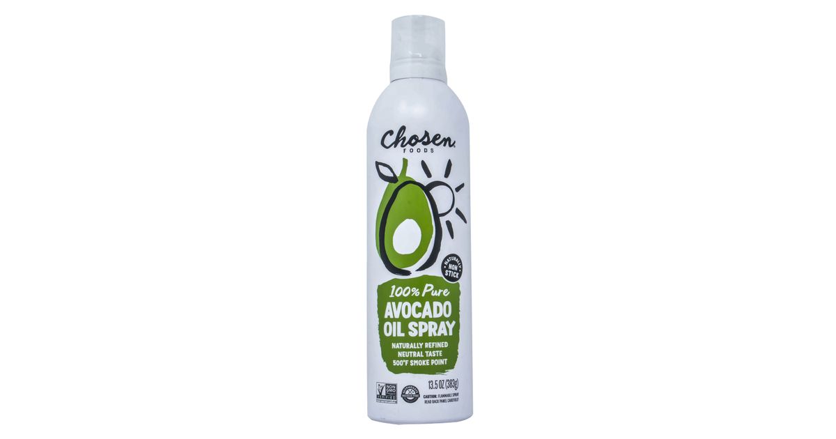 Chosen Foods Cooking Spray, Avocado Oil 100 Pure Azure Standard