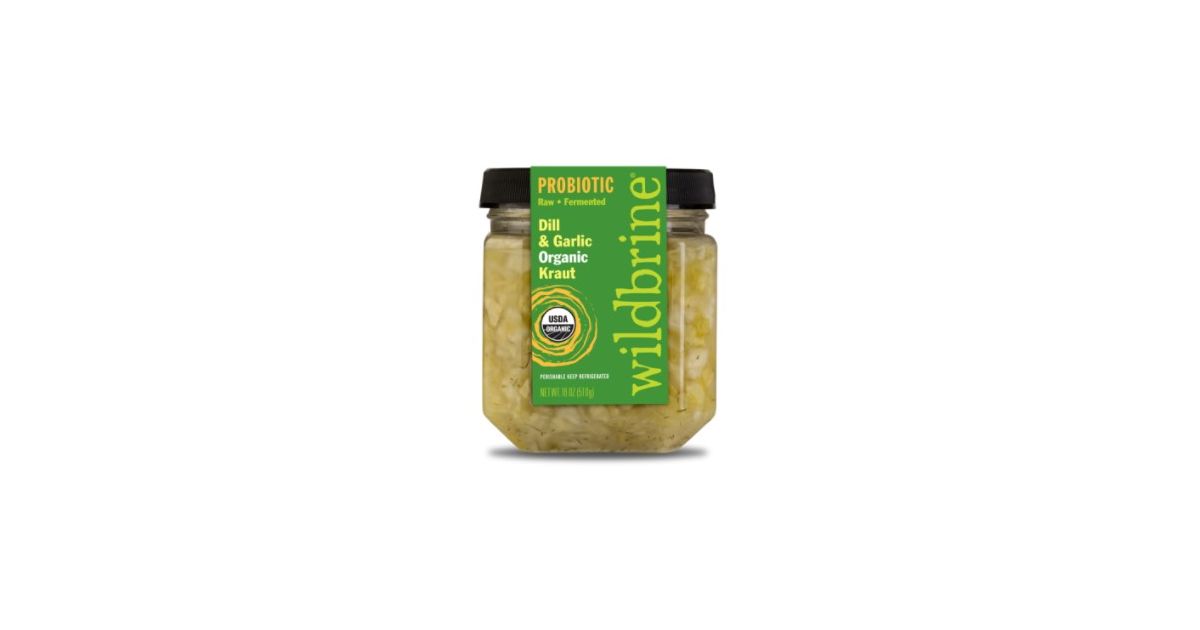 Wildbrine Sauerkraut, Raw, Fermented, Dill & Garlic, Organic Azure