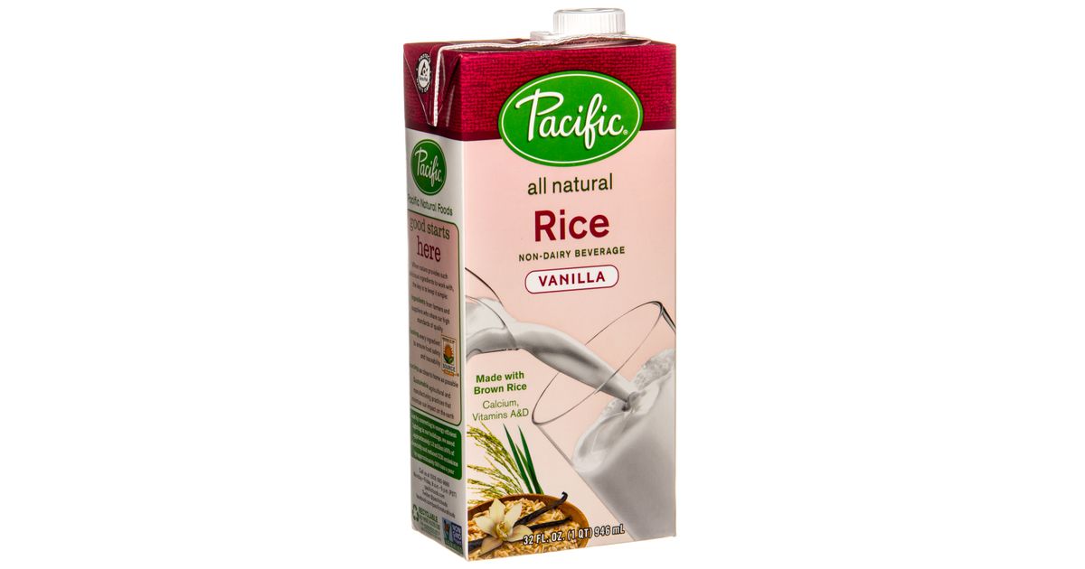 Pacific Foods Rice Milk, Vanilla, Low Fat, NonDairy Azure Standard