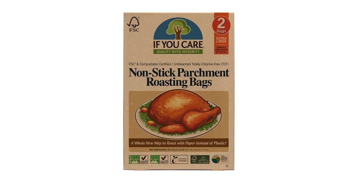 If You Care Non-Stick Parchment Roasting Bag Extra Large - Azure Standard