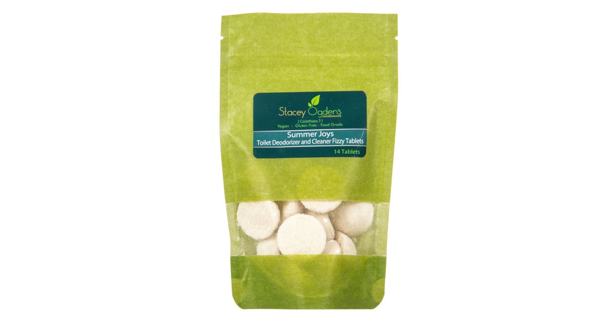 Stacey Ogden's Homemade Toilet Deodorizer and Cleaner Fizzy Tablets