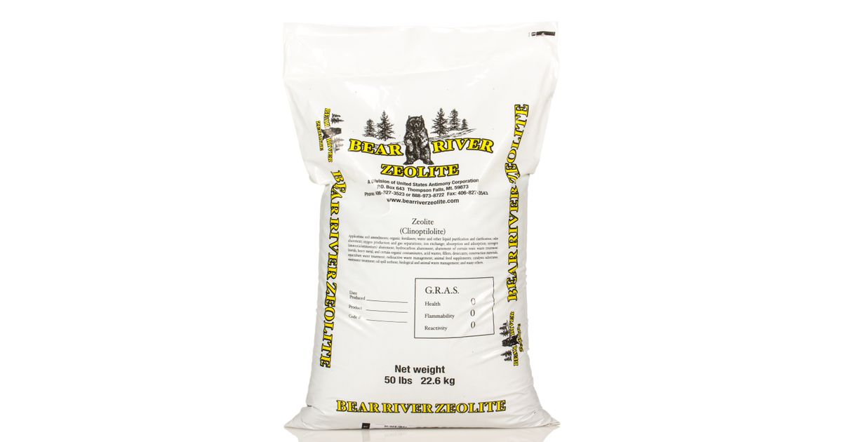 Bear River Zeolite Zeolite, for Garden and Animal 14x40 Azure Standard