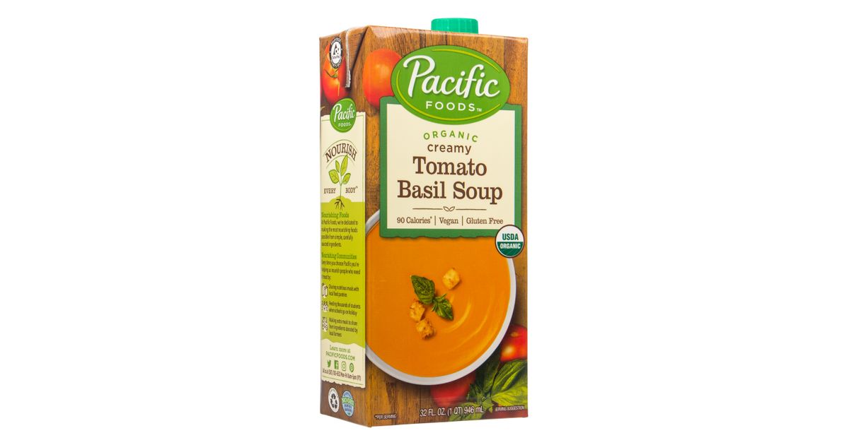 Pacific Foods Creamy Tomato Basil Soup, Organic Azure Standard