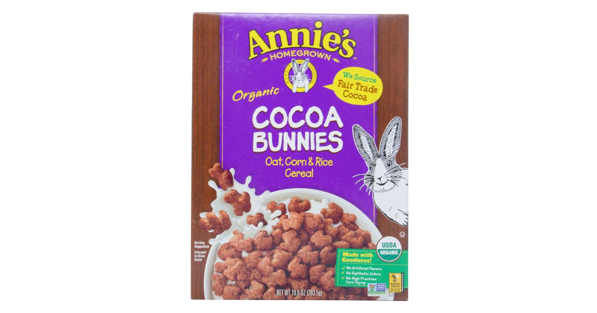 Annie's Cocoa Bunnies Cereal, Organic Azure Standard