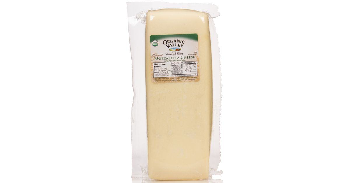 Organic Valley Mozzarella Cheese, Organic, Random Weight Azure Standard