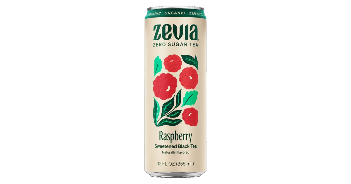 Zevia Tea Sweetened, Raspberry, Organic - Azure Standard