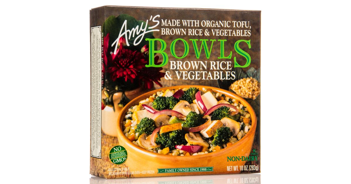 Amy's Brown Rice & Vegetables Bowl, Frozen - Azure Standard