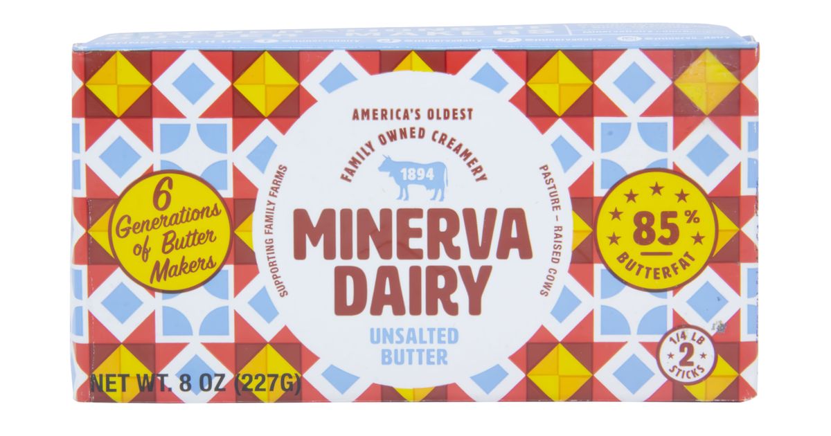 Minerva Dairy Amish Butter, Unsalted - Azure Standard