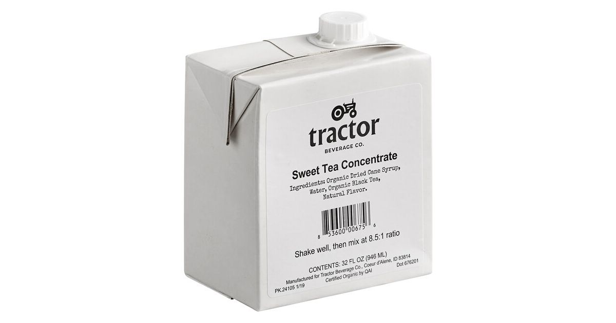 Tractor Beverage Co. Sweet Tea, 8.51 Concentrate, Organic Azure Standard