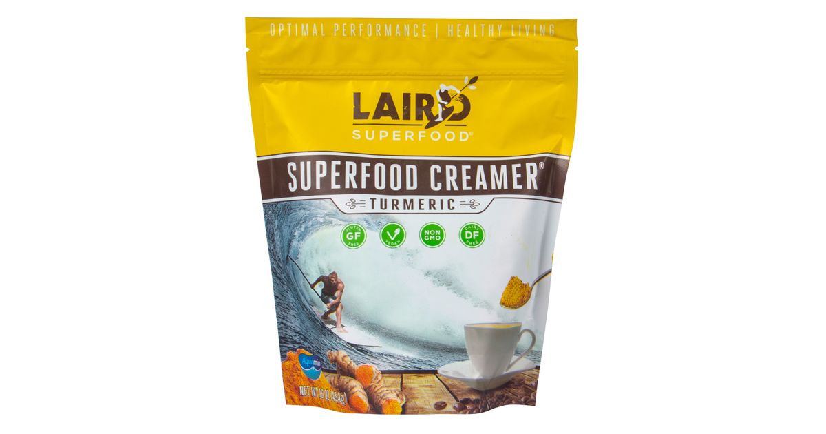 Laird Superfood Coffee, Superfood Creamer, Turmeric, Powder, Dairy