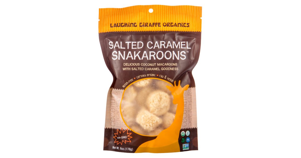 Laughing Giraffe Organics Salted Caramel Snakaroons, Organic Azure