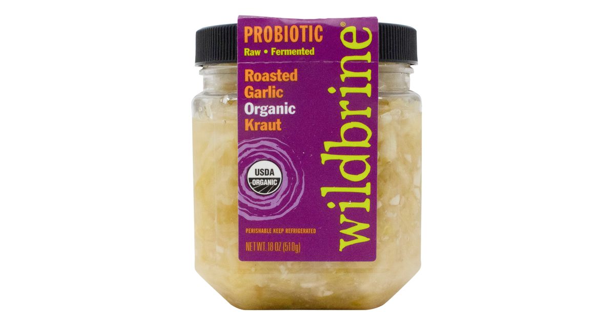 Wildbrine Sauerkraut, Roasted Garlic, Organic Azure Standard