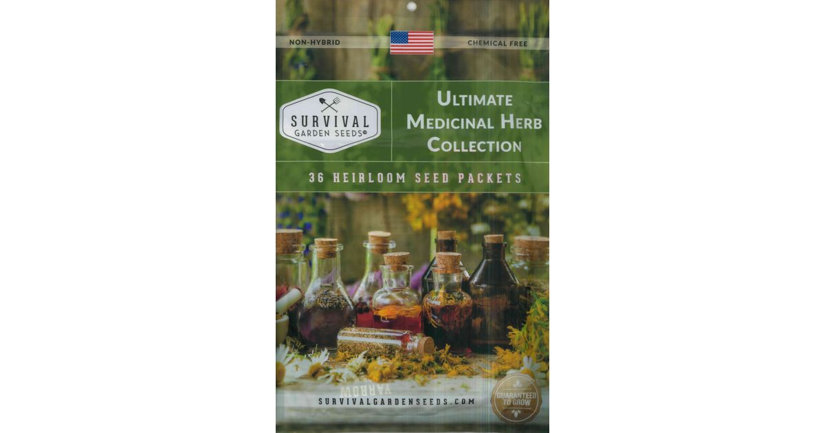 Survival Garden Seeds Survival Kit, Ultimate Medicinal Herb