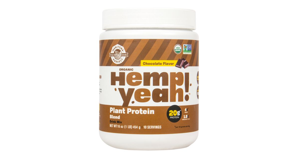 Manitoba Harvest Hemp Plant Protein Blend Powder, Chocolate, Organic