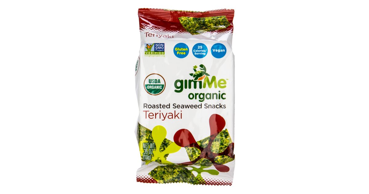 Gimme Teriyaki, Roasted Seaweed Snack, Organic - Azure Standard