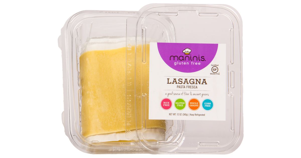 Maninis Gluten Free Lasagna Sheet Noodles Gluten Free Frozen