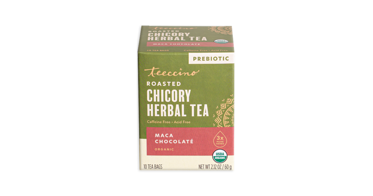 Teeccino Maca Chocolate Roasted, Herbal Tea Bags, Organic - Azure Standard