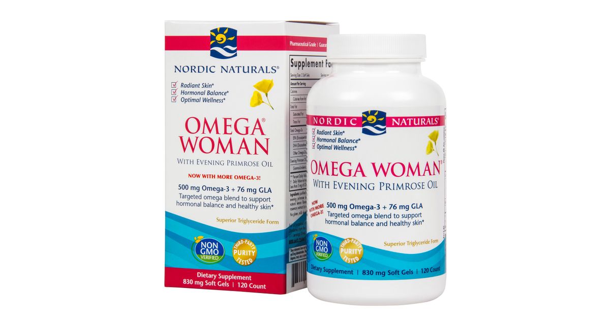 Nordic Naturals Omega Woman Evening Primrose Oil Lemon