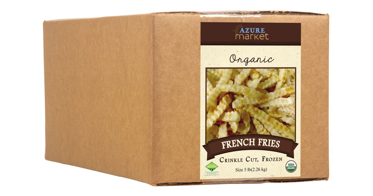 Azure Market Organics Crinkle Cut French Fries, Frozen, Organic