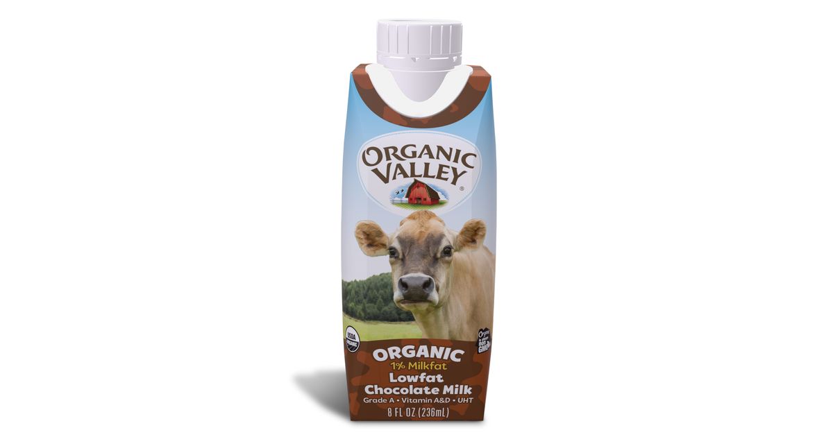 Organic Valley Chocolate Milk, Single Serve, Shelf Stable, Organic