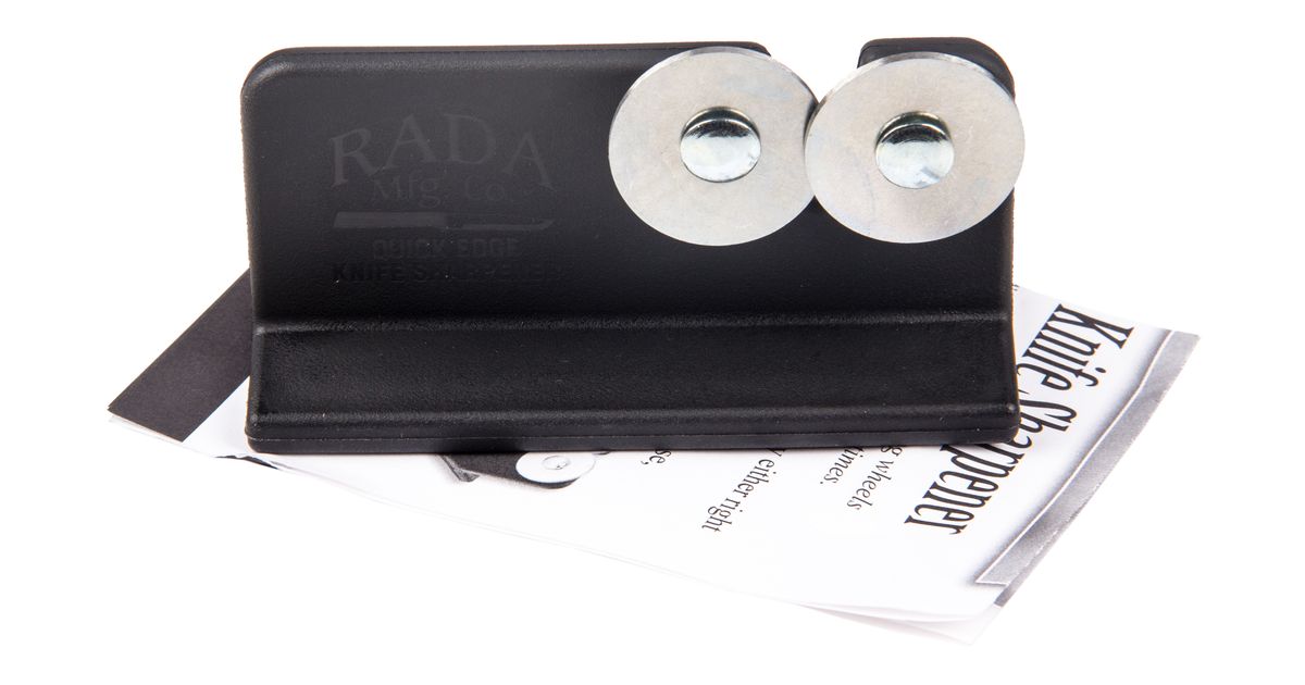 Rada Cutlery R119 Quick Edge Knife Sharpener with Hardened Steel