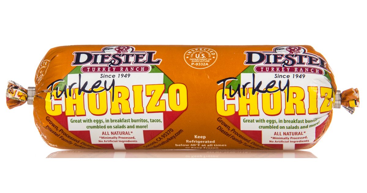 Diestel Turkey Ranch Turkey, Ground Chorizo Sausage, Frozen