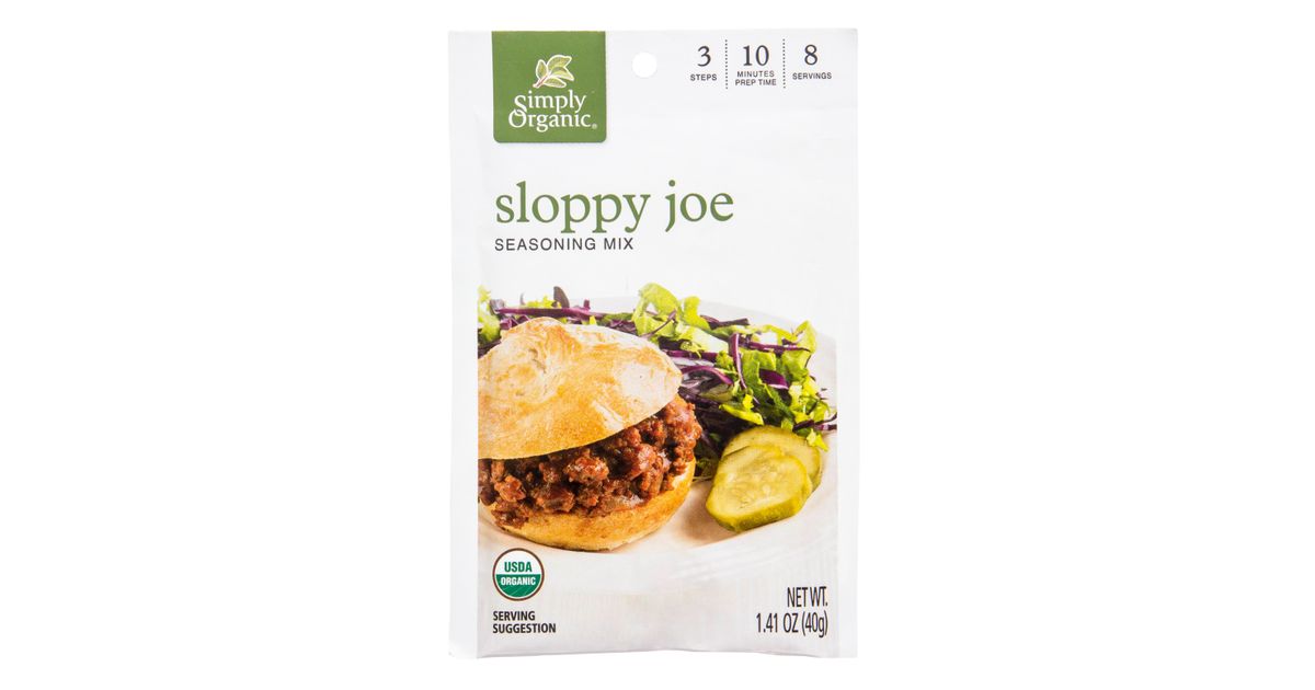 Simply Organic Sloppy Joe Seasoning, Organic Azure Standard