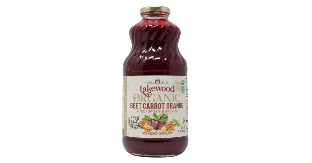 Lakewood Organic Juices Beet Carrot and Orange Juice, Organic Azure