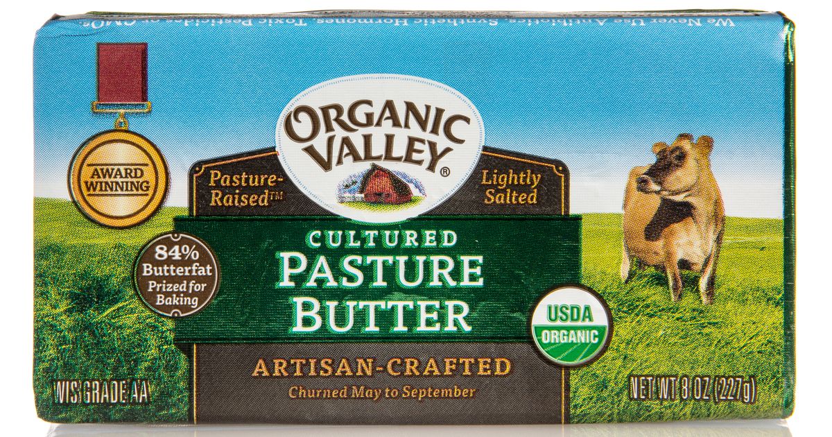 Organic Valley Pasture Butter, Salted, Cultured, Organic