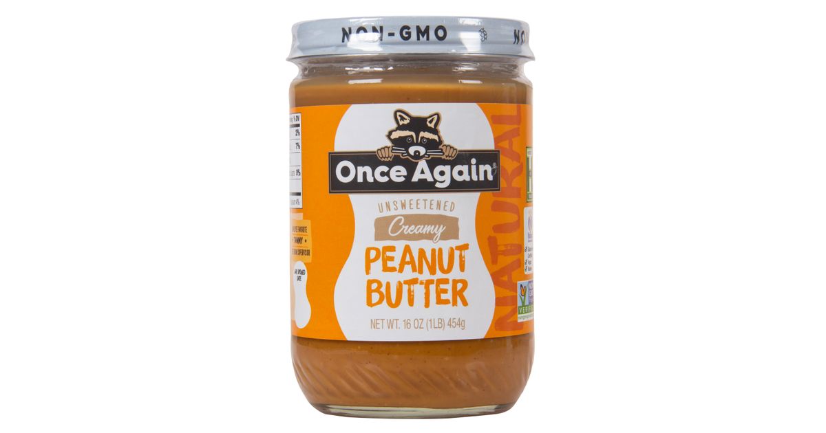 Once Again Nut Butter, Inc. Peanut Butter, Unsweetened, Creamy Azure
