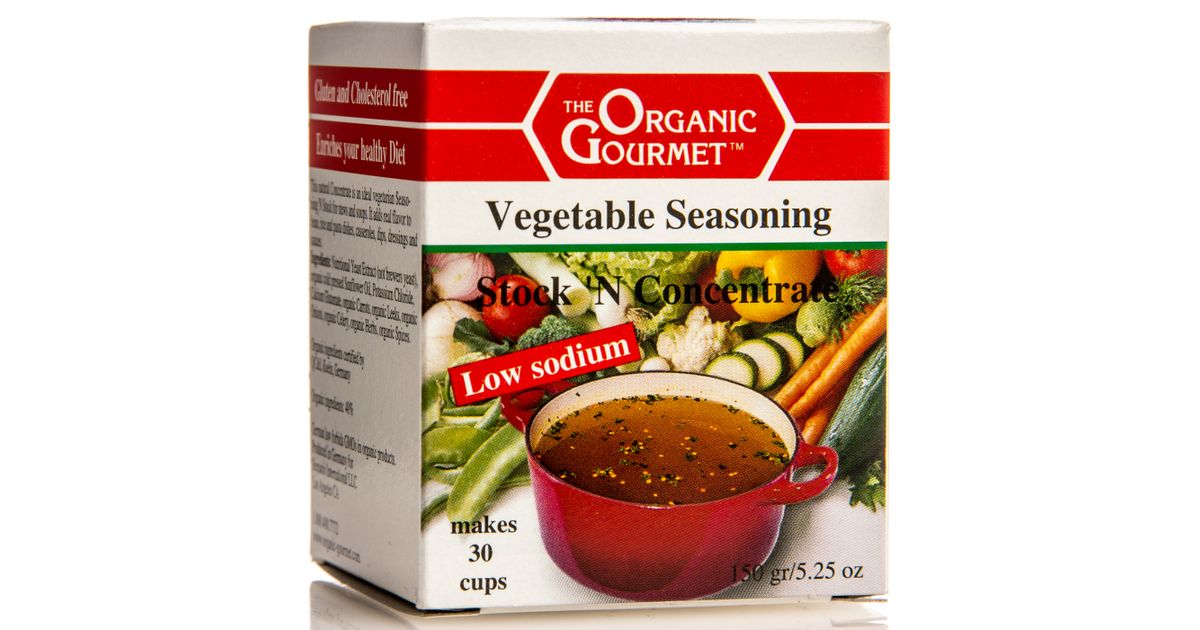 The Organic Gourmet Soup 'N Stock, Vegetable Seasoning, LS, Concentrate