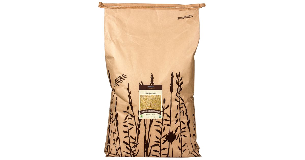 25397　あずき Azure Market Organics Coarse Ground Corn, Animal Feed, Organic