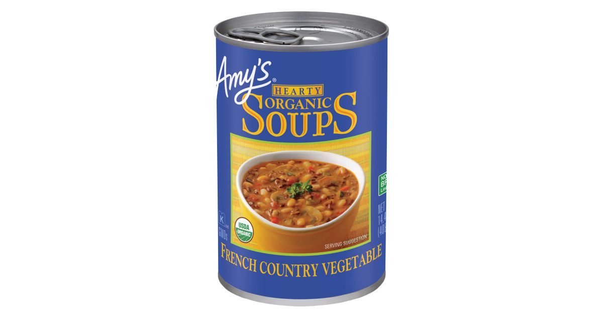 Amy's Hearty French Country Vegetable Soup, Organic - 12 x 14.4 oz