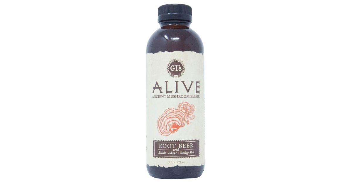 GT's ALIVE, Ancient Mushroom Elixir, Root Beer Azure Standard