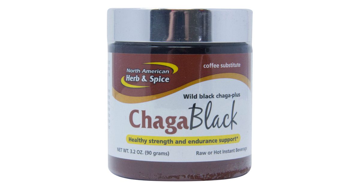 North American Herb & Spice ChagaBlack Tea, Coffee Substitute Azure