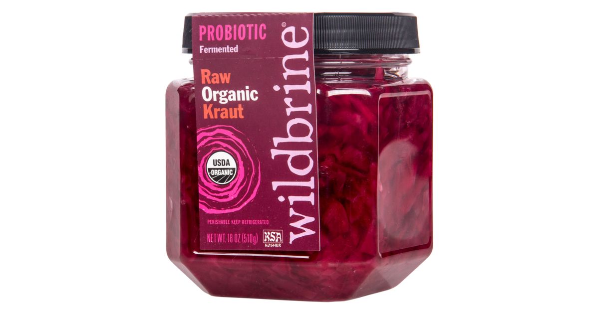 Wildbrine Sauerkraut, Raw, Probiotic, Red, Organic Azure Standard