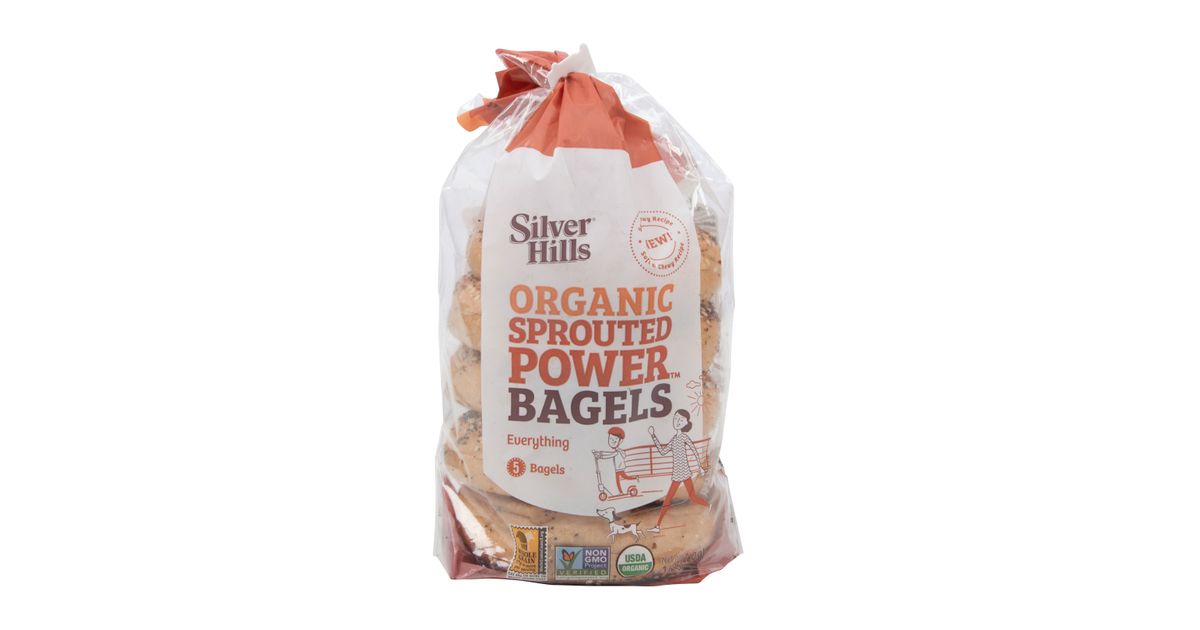 Silver Hills Bakery Bagels, Everything Sprouted, Frozen, Organic