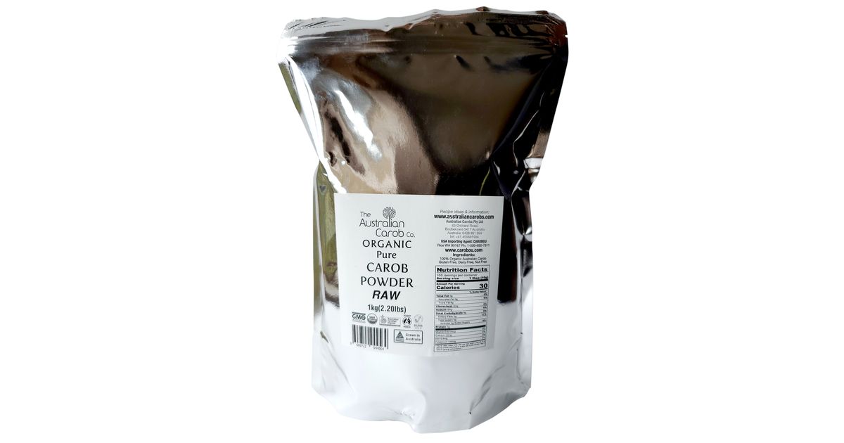 The Australian Carob Co. Pure Carob Powder, Raw, Organic Azure Standard