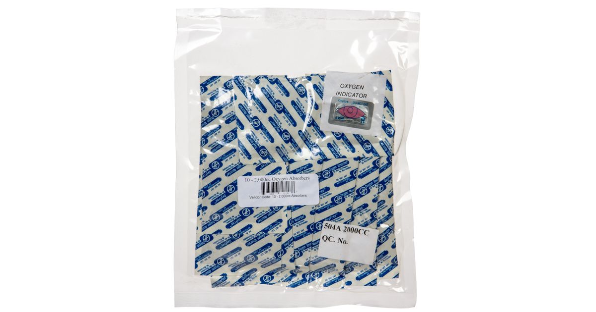 Packaging & Supplies OxyFree Oxygen Absorbers 2,000 cc for 5 Gallon
