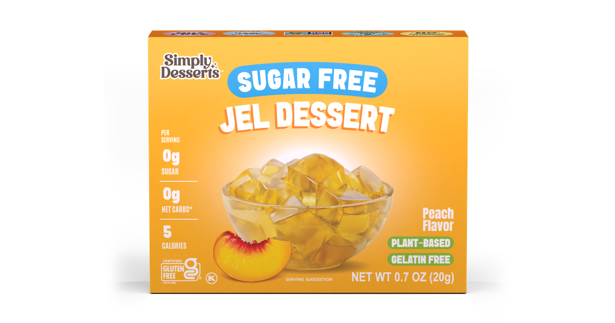 Simply Delish Jel Dessert, Peach - Azure Standard