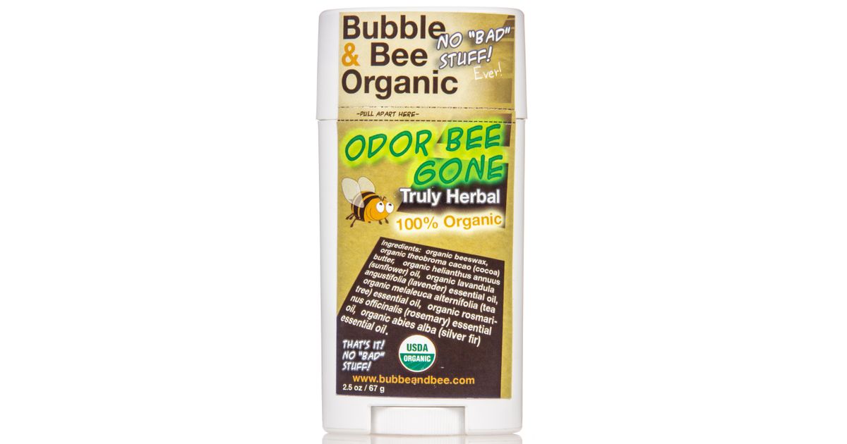 Bubble & Bee Organics Pit Putty, Odor Bee Gone, Herbal, Organic - Azure ...
