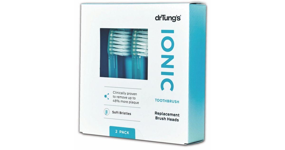 Dr. Tung's Ionic Toothbrush Replacement Heads Azure Standard