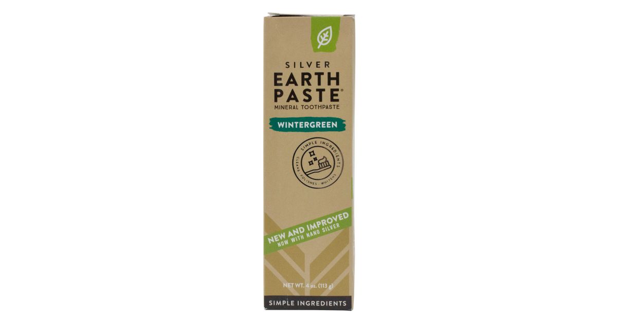 Redmond Earthpaste Toothpaste with Silver, Wintergreen Azure Standard