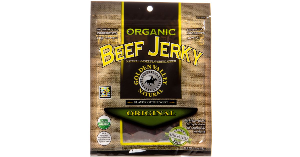 Golden Valley Natural Beef Jerky, Original, Organic Azure Standard