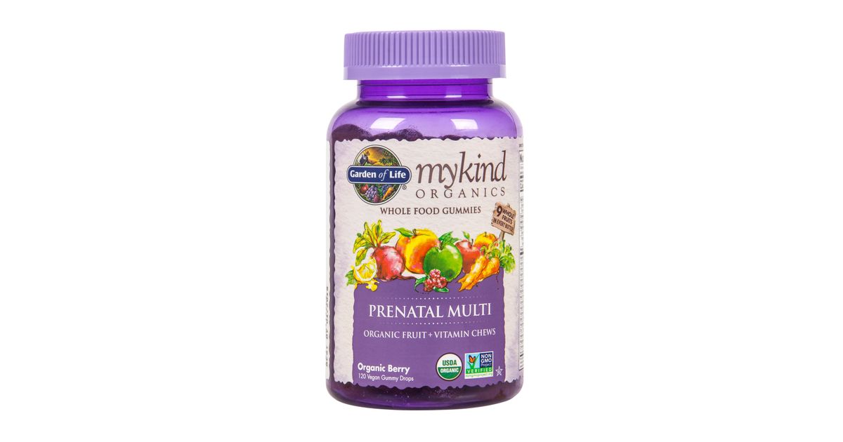 Garden of Life Mykind Prenatal Gummy Multivitamin, Berry, Organic