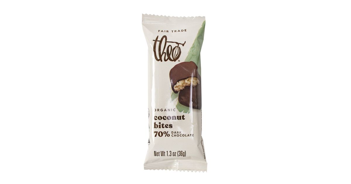Theo Coconut Bites Dark Chocolate, Classic, Organic - Azure Standard