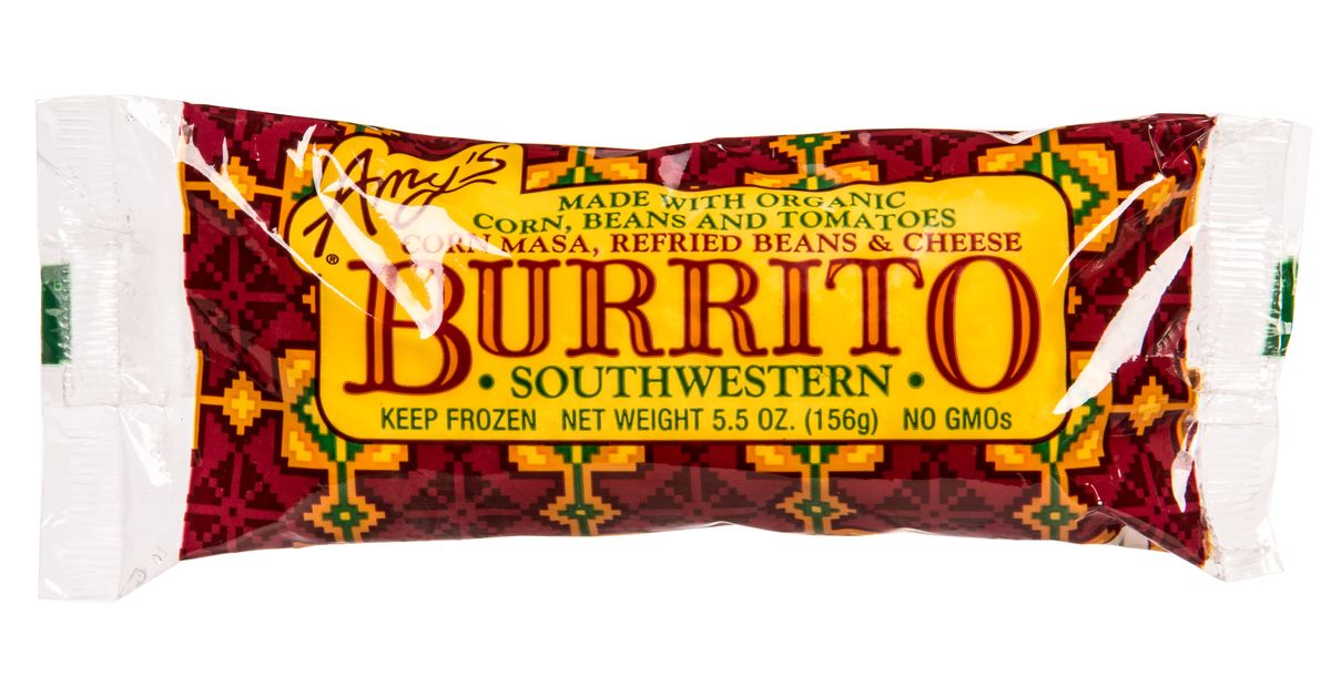 Amy's Southwestern Burrito, Frozen, Organic Azure Standard