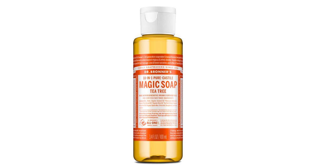 Dr Bronner Hemp Tea Tree Pure Castile Soap, Organic - Azure Standard