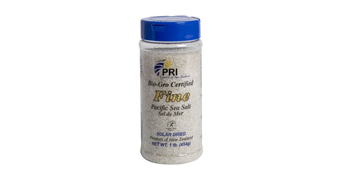 Pacific Resources International Sea Salt Crystals, Fine Shaker, Organic ...