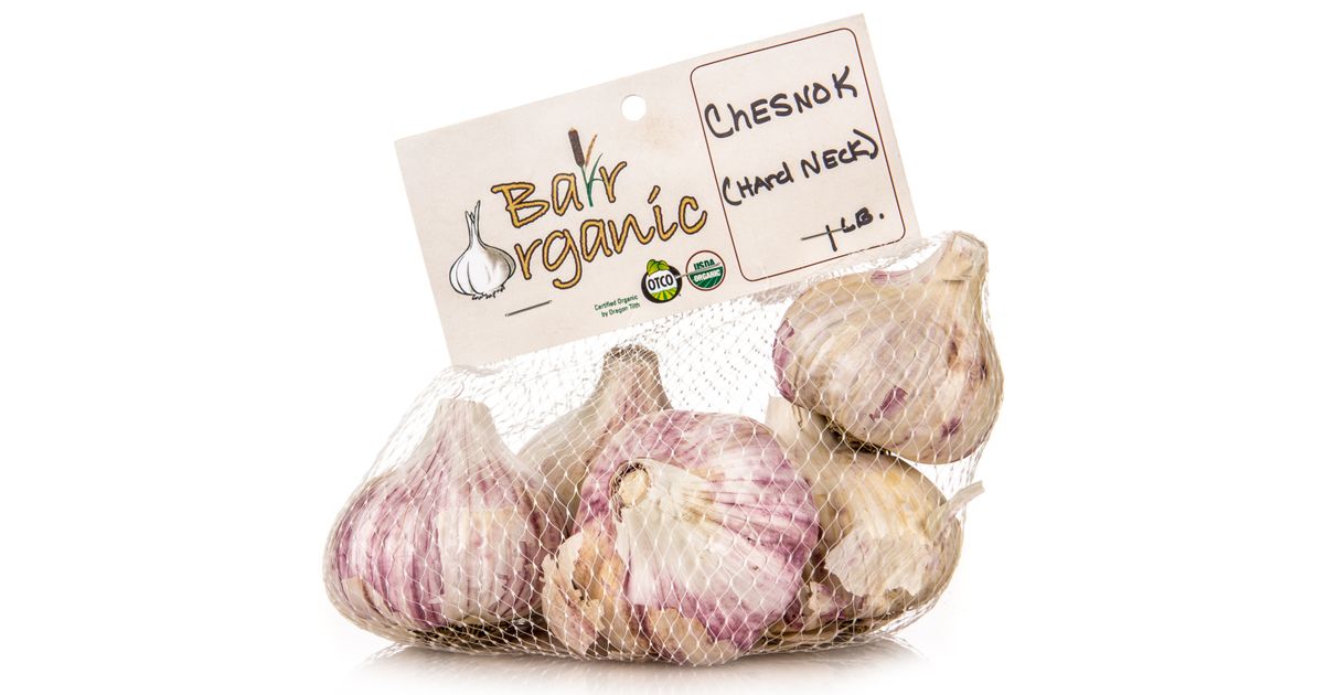 Bair Organics Seed Garlic, Chesnok Hardneck Organic - Azure Standard